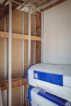 Insulation wool is ready for processing Stock Photos