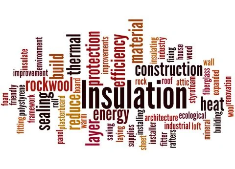 Insulation, word cloud concept 스톡 일러스트