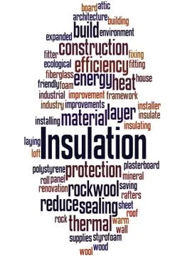 Insulation, word cloud concept 스톡 일러스트