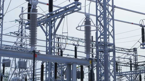 Insulators isolate and fix current-carrying parts in switchboards Stock Footage 90688841