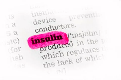 Insulin Dictionary Definition Foto stock