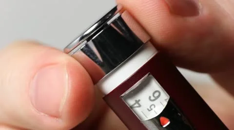 Insulin dose - five Vídeo Stock 12264516