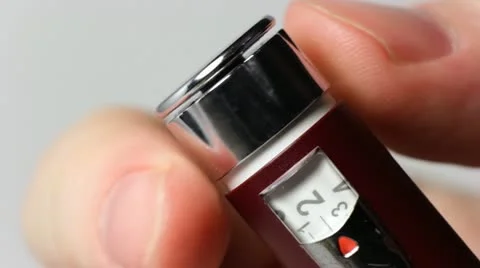 Insulin dose - two Stock Footage 12357084