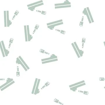 Insulin injection glyph vector seamless pattern black Stock Illustration