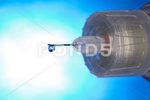 Insulin injection needle Stock Photos