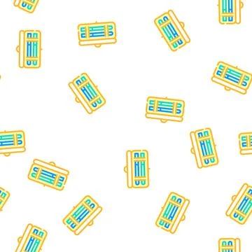 Insulin injection set box vector seamless pattern Stock Illustration