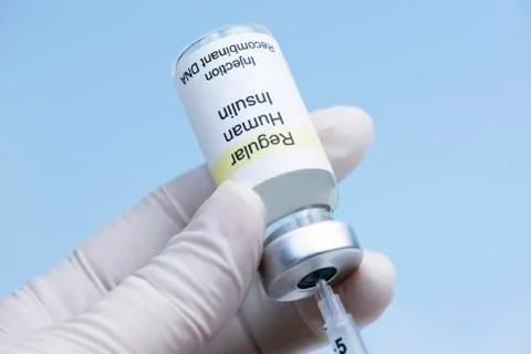 Insulin needle Stock Photos