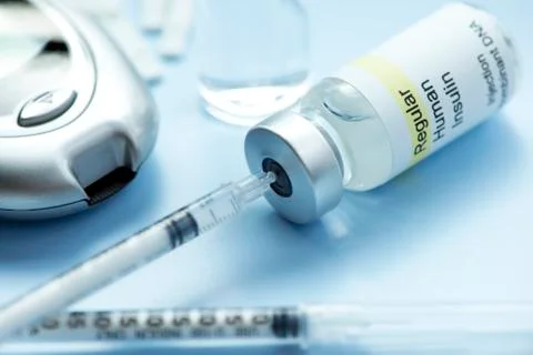 Insulin needle Stock Photos
