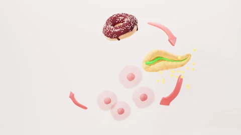 Insulin resistance. Pathological principle of cell insensitivity to insulin.. Stock Footage 272214141