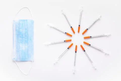 Insulin syringes Stock Photos