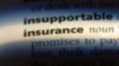 Insurace word in a dictionary. Stock Footage 99561403