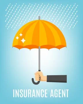 Insurance Agent Background Stock Illustration