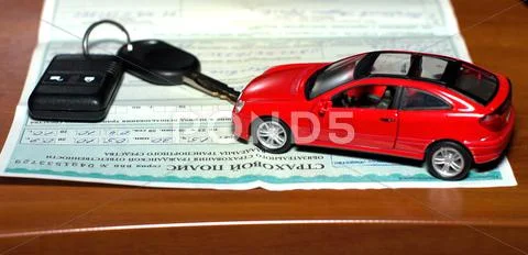 Insurance of car. Stock Photos