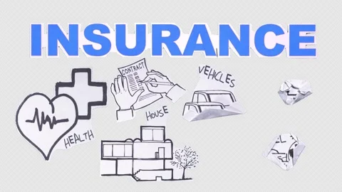 Insurance Card Stop Motion On Alpha  Stock Footage 277340197