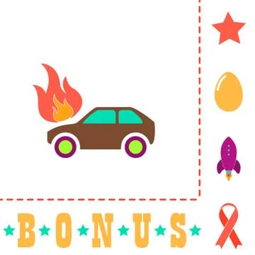 Insurance computer symbol Stock Illustration