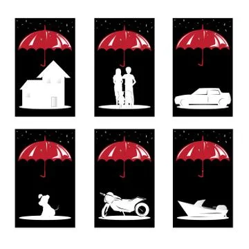 Insurance concept Stock Illustration