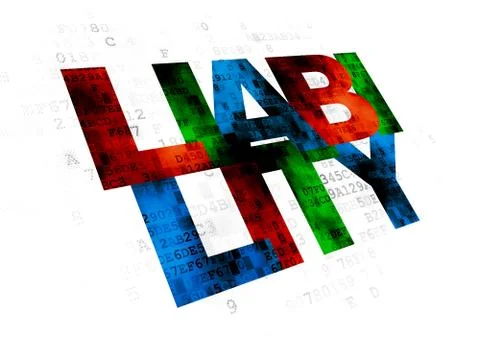 Insurance concept: Liability on Digital background Stock Illustration