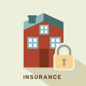 Insurance design over beige  background vector illustration Stock Illustration
