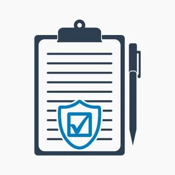 Insurance icon. Flat style vector EPS. Stock Illustration