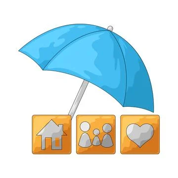 Insurance illustration Stock Illustration