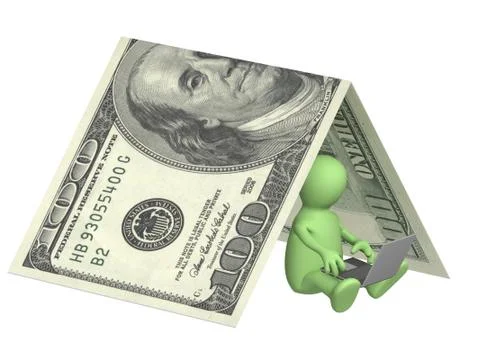 Insurance Internet, Puppet Stock Illustration