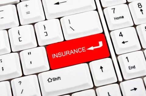 Insurance key Stock Photos