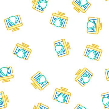 Insurance money vector seamless pattern Stock Illustration
