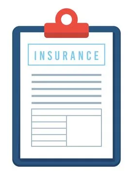 Insurance policy document Stock Illustration