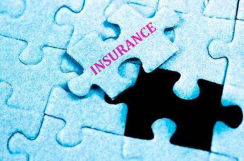 Insurance puzzle Illustrazione stock