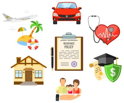 Insurance Services Calculation Stock Illustration