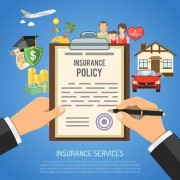 Insurance Services Concept Stock Illustration