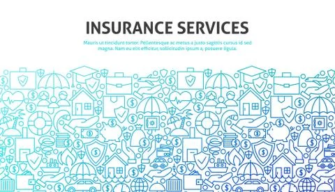 Insurance Services Concept Stock Illustration