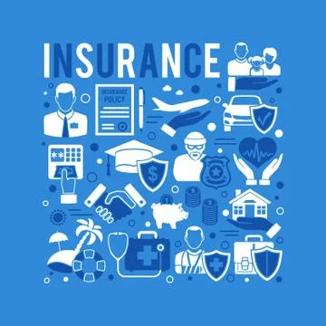 Insurance Services Concept Stock Illustration