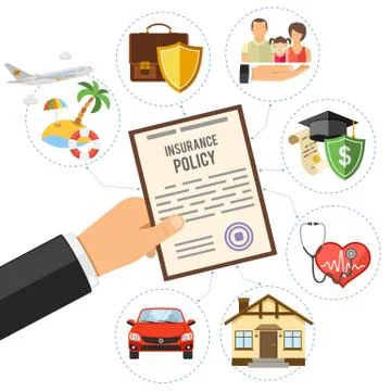 Insurance Services Concept Stock Illustration
