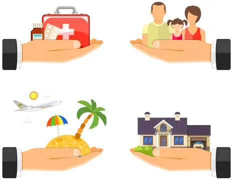 Insurance Services Concept Stock Illustration