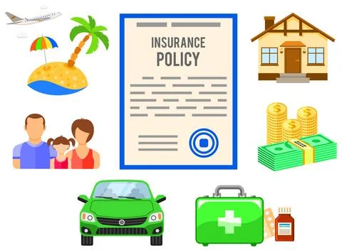 Insurance Services Concept Stock Illustration