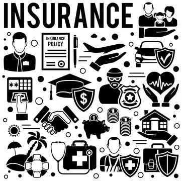 Insurance Services Concept Stock Illustration