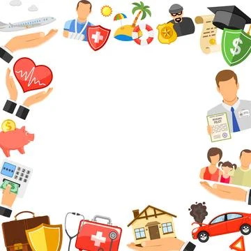 Insurance Services Concept Stock Illustration