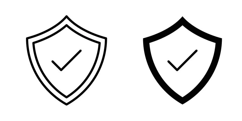 Insured icon for design projects and web UI Stock Illustration