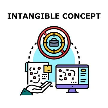 Intangible concept business ideas problem solving management イラスト素材