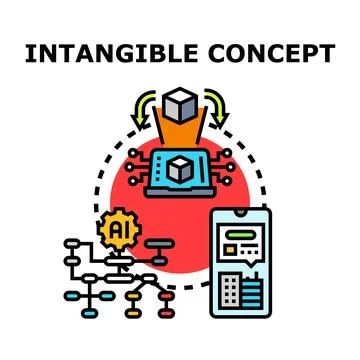 Intangible concept digital asset technology development 스톡 일러스트