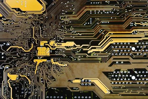 Integral circuit board background close up Foto stock
