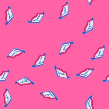 Integral math science education isometric icon seamless pattern Stock Illustration