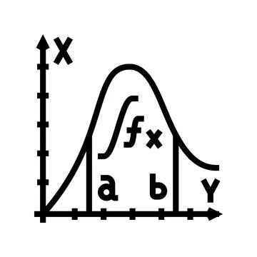 Integral math science education line icon vector illustration Illustrazione stock
