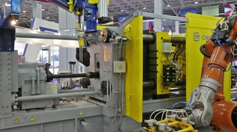 Integrated automatic casting production line Stock Footage 67409489