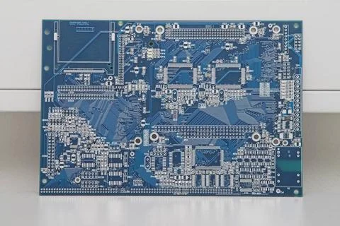 Integrated Circuit against a wall in a facility. Integrated Circuit agains... Stock-Fotos