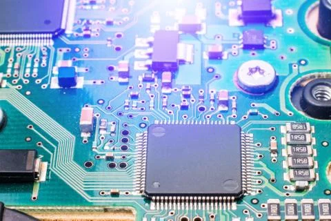 Integrated Circuit Board of a Hard Disk Stock Photos