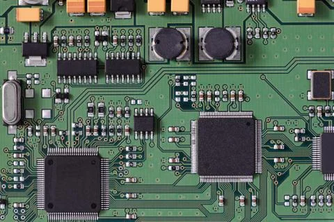 Integrated circuit board Stock Photos