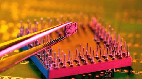 Integrated circuit chip and ic Stock Footage 20545097