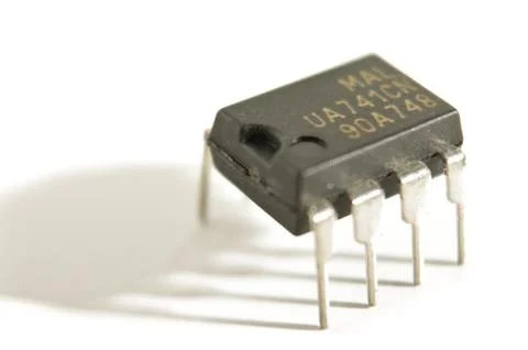 Integrated circuit close up Foto stock